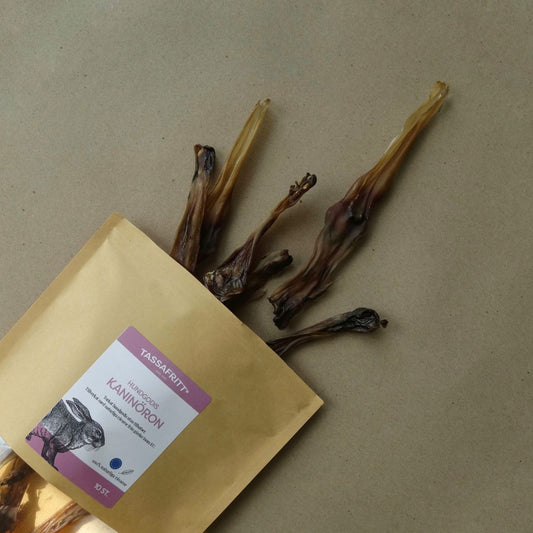 Tassafritt - Torkade kaninöron | Toppings